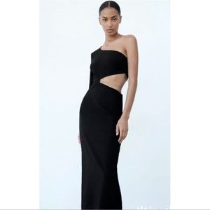 ZARA ASYMMETRIC CHAIN DRESS